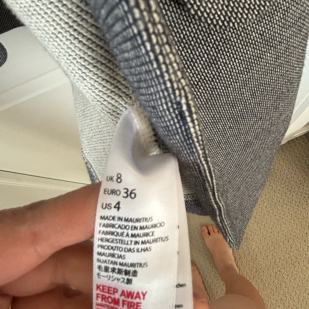 Topshop Grey Open Front Blazer - Picture 5 of 6